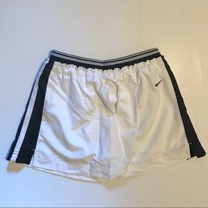 Nike White and Black Tennis Skirt